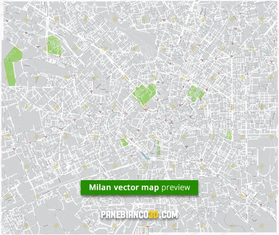 Milan Map hires preview
